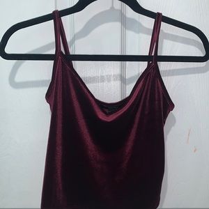 Maroon Velvet Women’s Tank Top